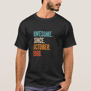 Camiseta Impresionante desde octubre de 1969 53er cumpleaño