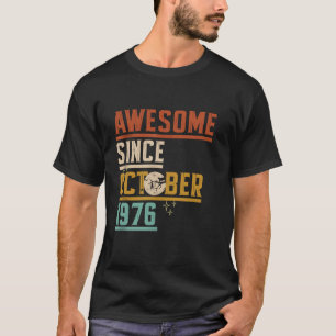 Camiseta Impresionante desde octubre de 1976 Moon Cat Bat S
