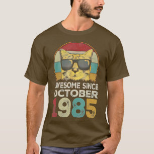 Camiseta Impresionante desde octubre de 1985 37 cumpleaños