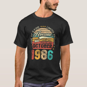 Camiseta Impresionante desde octubre de 1986 36 años de eda