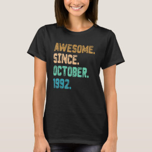 Camiseta Impresionante desde octubre de 1992 Vieja 30 cumpl