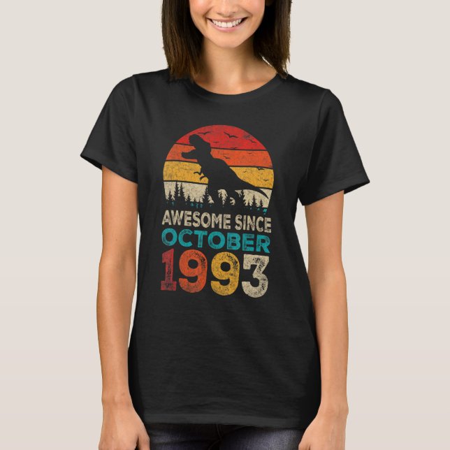 Camiseta Impresionante desde octubre de 1993 29º cumpleaños (Anverso)