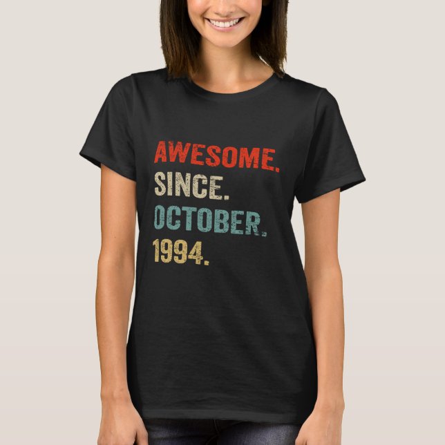 Camiseta Impresionante desde octubre de 1994 30 cumpleaños (Anverso)