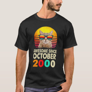 Camiseta Impresionante desde octubre de 2000 22do cumpleaño