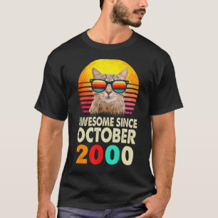 Camiseta Impresionante desde octubre de 2000 22do cumpleaño