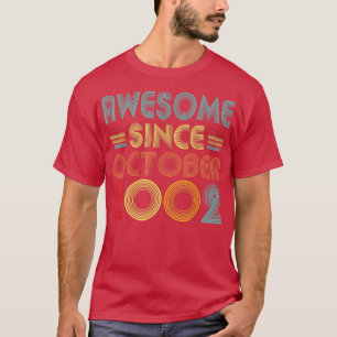 Camiseta Impresionante desde octubre de 2002 20 años de ant
