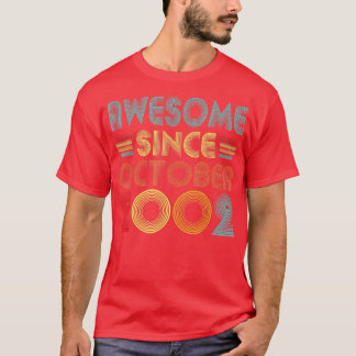 Camiseta Impresionante desde octubre de 2002 20 años de ant