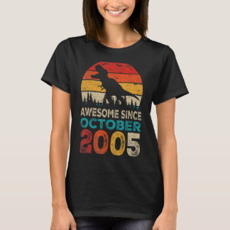 Camiseta Impresionante desde octubre de 2005 17º cumpleaños