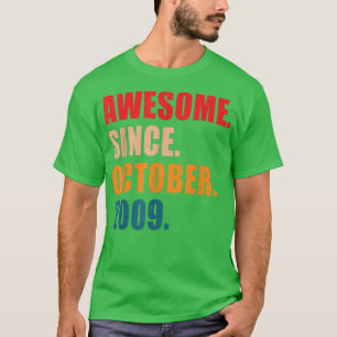 Camiseta Impresionante desde octubre de 2009 Vintage Person