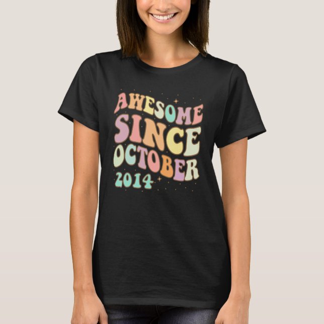 Camiseta Impresionante desde octubre de 2014 Octavo cumplea (Anverso)