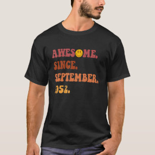 Camiseta Impresionante desde septiembre de 1952 Retro Groov