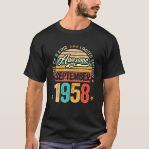 Camiseta Impresionante desde septiembre de 1958 64 años de 