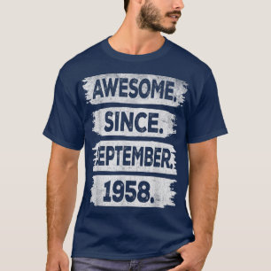 Camiseta Impresionante desde septiembre de 1958 64 años de 