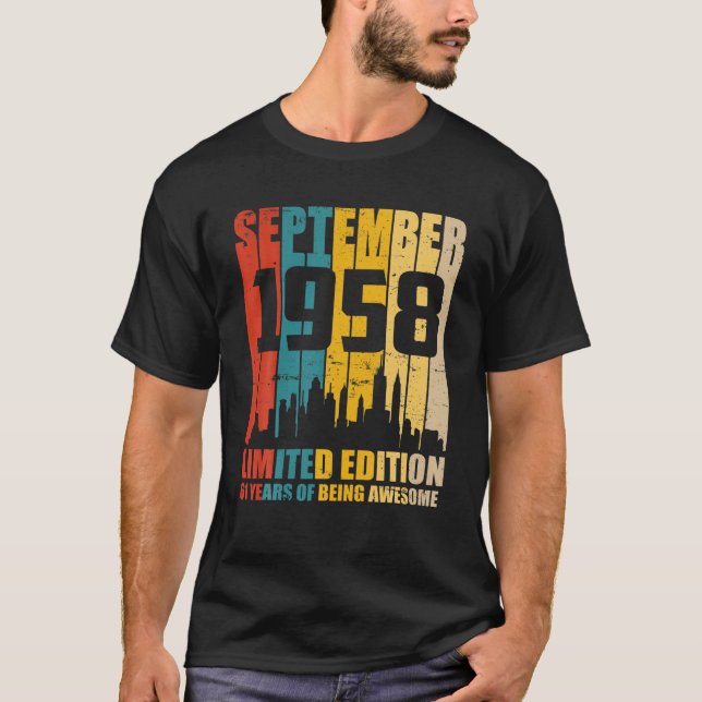 Camiseta Impresionante Desde Septiembre De 1958 Vintage Cum (Anverso)