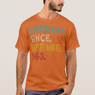 Camiseta Impresionante desde septiembre de 1960 62 años de 