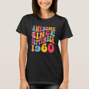 Camiseta Impresionante desde septiembre de 1960 62 años Ret