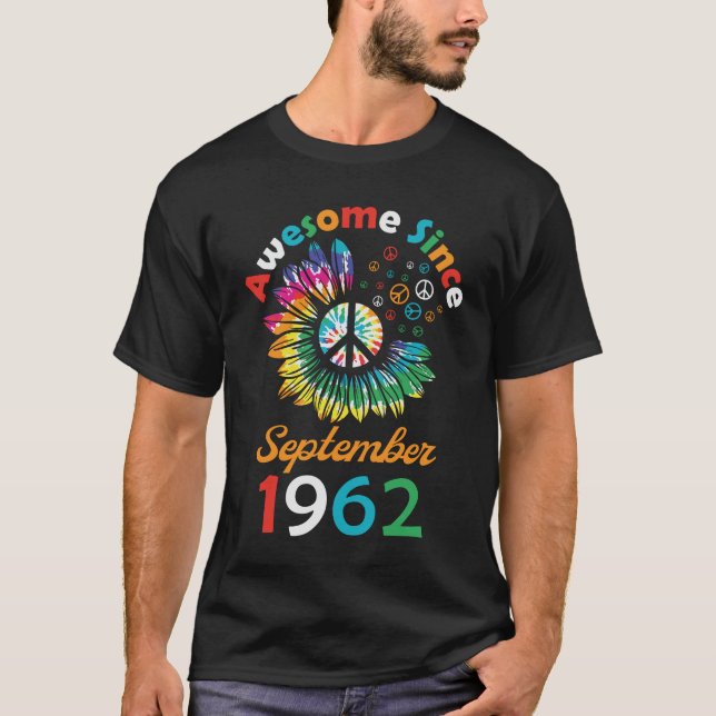 Camiseta Impresionante desde septiembre de 1962, divertido  (Anverso)