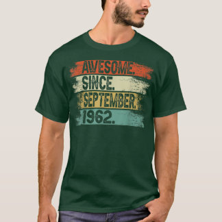 Camiseta Impresionante desde septiembre de 1962 Viejo cumpl