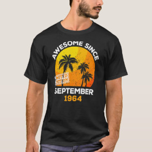 Camiseta Impresionante desde septiembre de 1964 Retro Men &