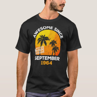Camiseta Impresionante desde septiembre de 1964 Retro Men &