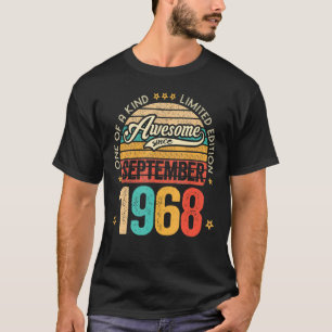 Camiseta Impresionante desde septiembre de 1968 54 años de 