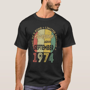 Camiseta Impresionante desde septiembre de 1974 48 años de