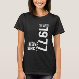 Camiseta Impresionante Desde Septiembre De 1977 Nacido En S