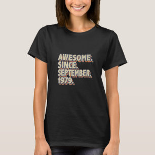 Camiseta Impresionante desde septiembre de 1979 43 cumpleañ