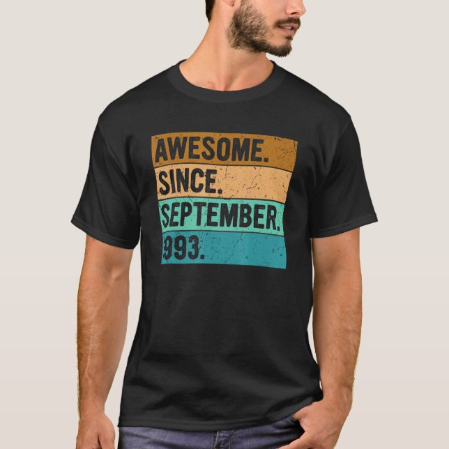 Camiseta Impresionante desde septiembre de 1993 29 años de  (Anverso)