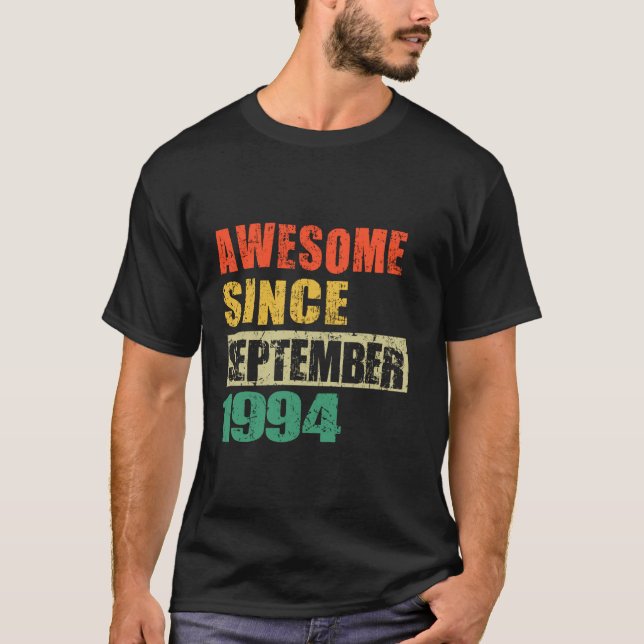 Camiseta Impresionante desde septiembre de 1994 30 años de  (Anverso)