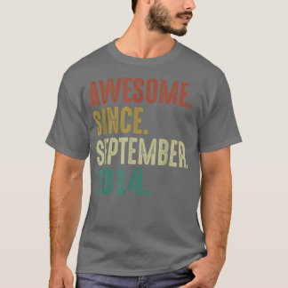 Camiseta Impresionante desde septiembre de 2014 Viejo Cumpl
