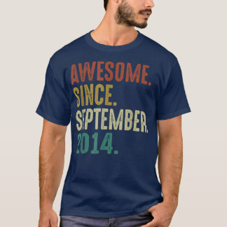Camiseta Impresionante desde septiembre de 2014 Viejo Cumpl