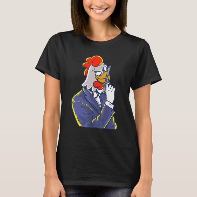 Camiseta Impresionante detective británico de pollo espía a (Anverso)