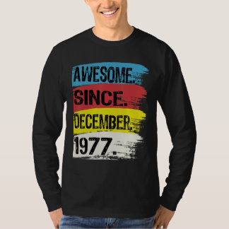Camiseta Impresionante diciembre 1977 Capricorn Sagittarius