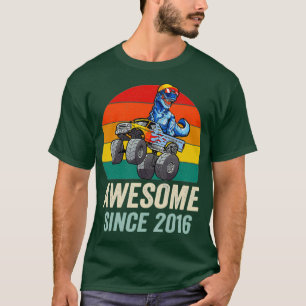 Camiseta Impresionante dinosaurio retro sunset 2016
