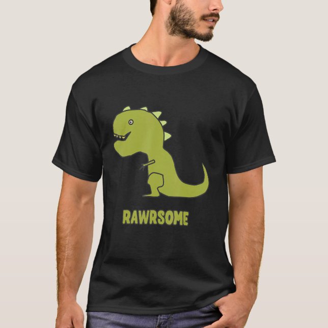 Camiseta Impresionante Dinosaurio T-Rex 1 (Anverso)