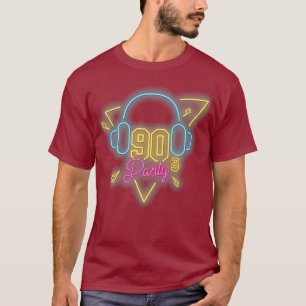 Camiseta impresionante disco vintage Fiesta Dance Retro