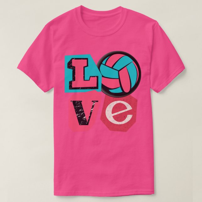 Camiseta Impresionante diseño de deportes de voleibol (Diseño del anverso)