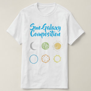 Camiseta Impresionante diseño de la combinación de galaxi