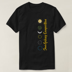 Camiseta Impresionante diseño de la combinación de galaxia