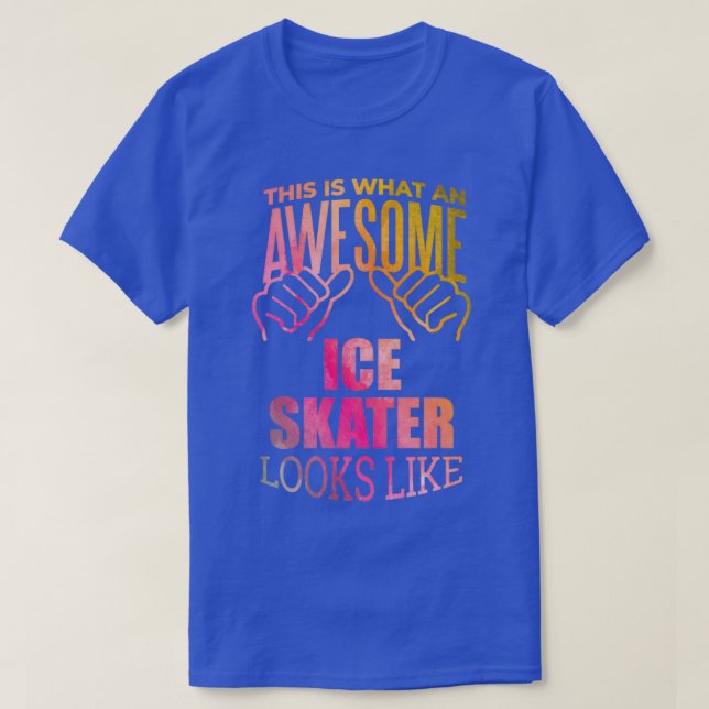 Camiseta Impresionante diseño de regalo de patinaje sobre h (Diseño del anverso)