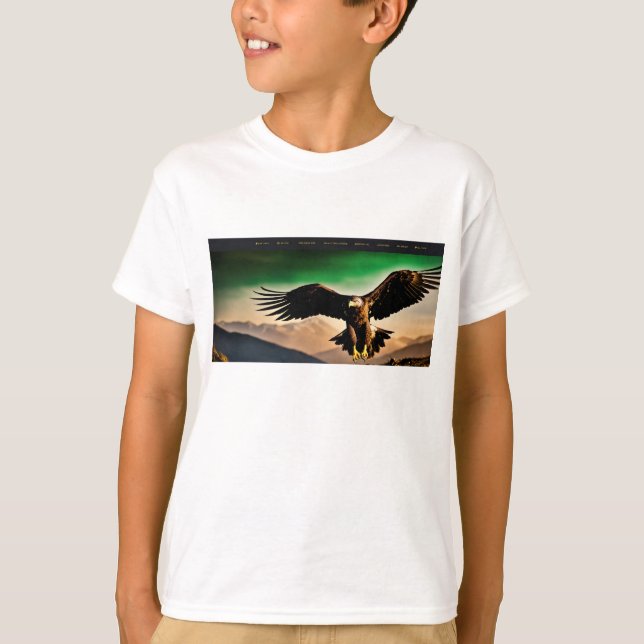 Camiseta Impresionante diseño de sitio web de arte de Águil (Anverso)