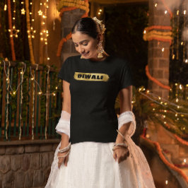Camiseta Impresionante diseño dorado Diwali