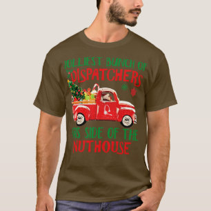Camiseta Impresionante Dispatcher Red Car Merry Christmas S