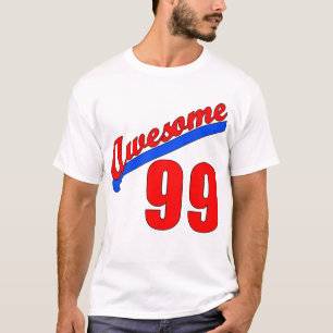 Camiseta Impresionante en 99 años o jóvenes