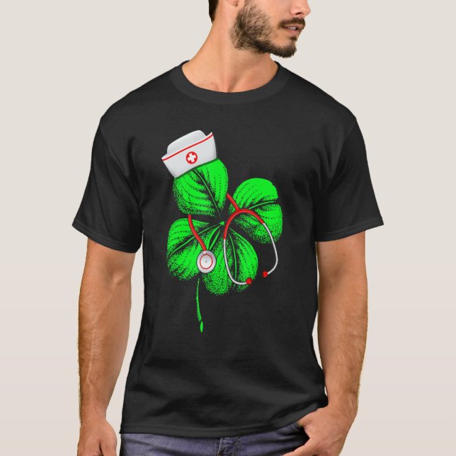 Camiseta Impresionante enfermera del día de San Patricio Sh (Anverso)