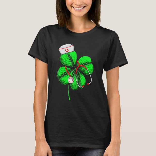 Camiseta Impresionante enfermera del día de San Patricio Sh (Anverso)