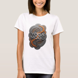 Camiseta Impresionante estampado YOGA MOOD plateado