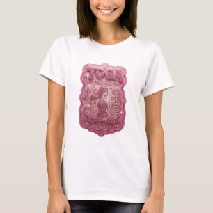 Camiseta Impresionante estampado YOGA MOOD rosa