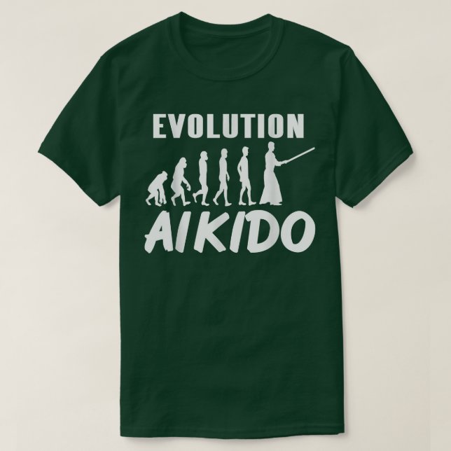 Camiseta Impresionante evolución del Aikido Guay diseña la  (Diseño del anverso)